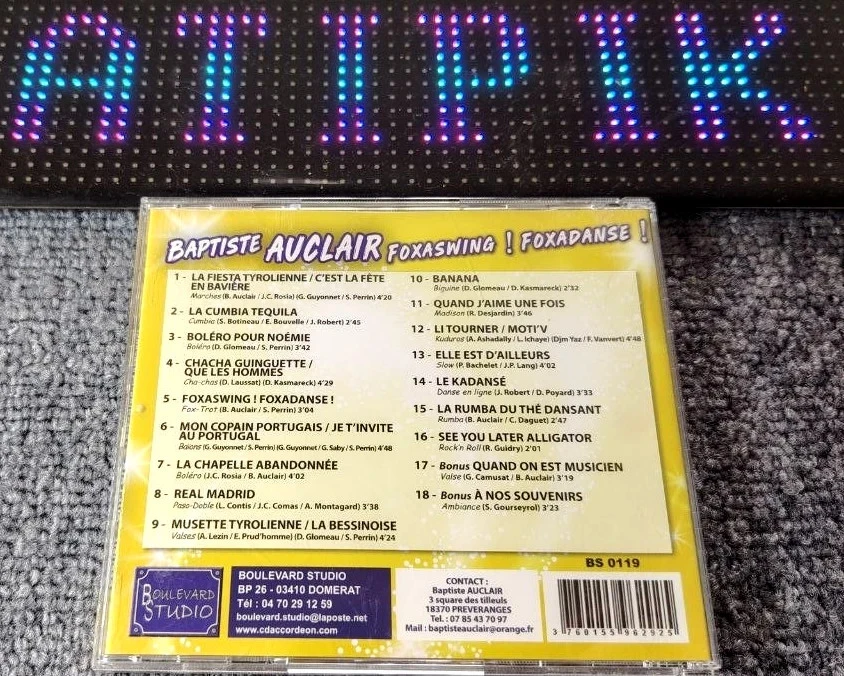 🪗 Cd Baptiste Auclair - Foxaswing Foxadanse - French Musette Accordion 🎶 – photo 2